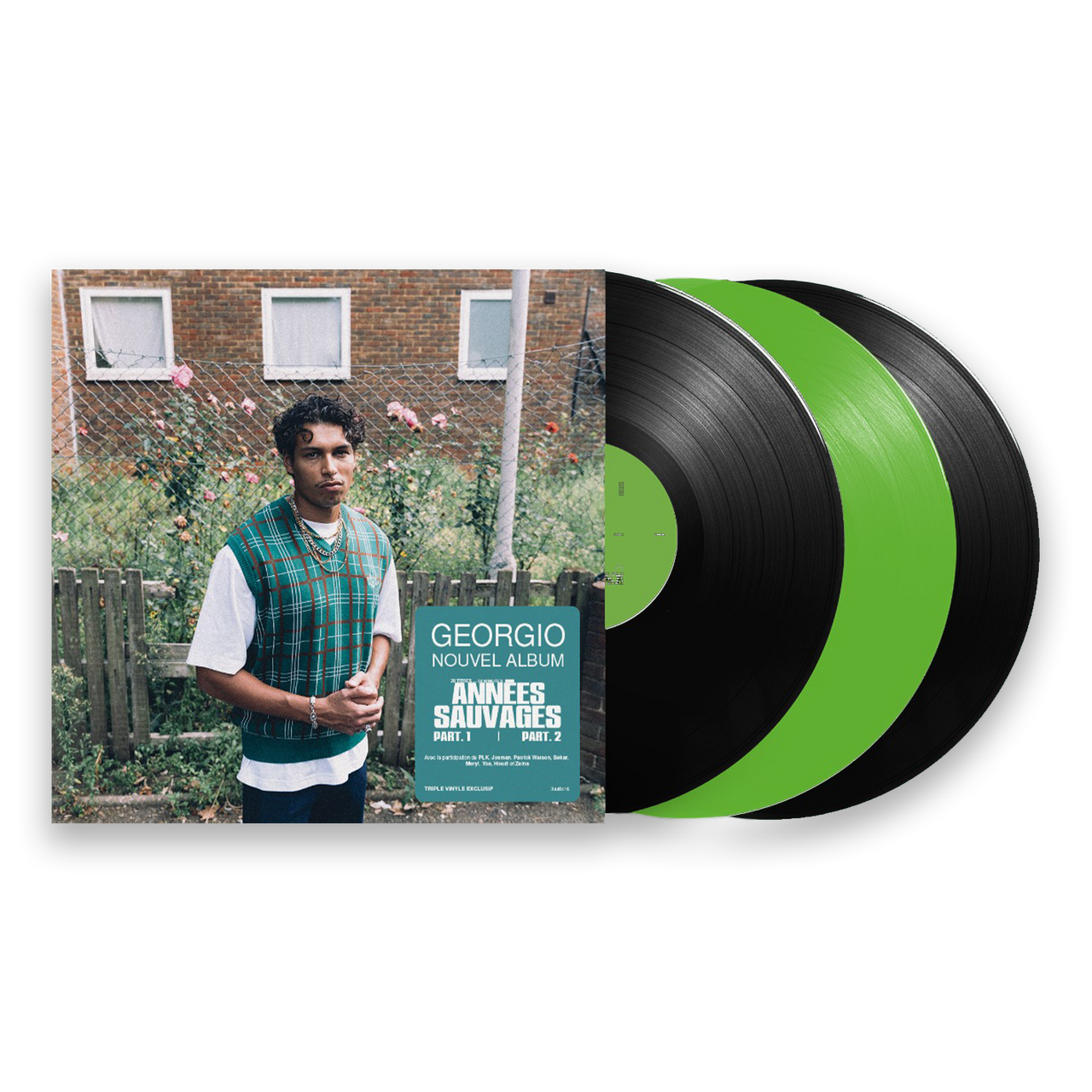 Triple vinyle Années Sauvages Part1&2 (Inclus 1 vinyle fluorescent)